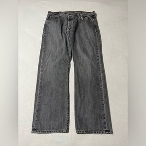 Levis 501 Mens 36x30 Gray Jeans Straight‎ Fit Button Fly